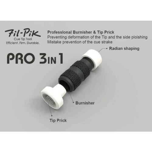 2 Pcs/lot Professional Burnisher & Tip Prick & Radian Shaping 3 In 1 Billiard Accessories China 2017