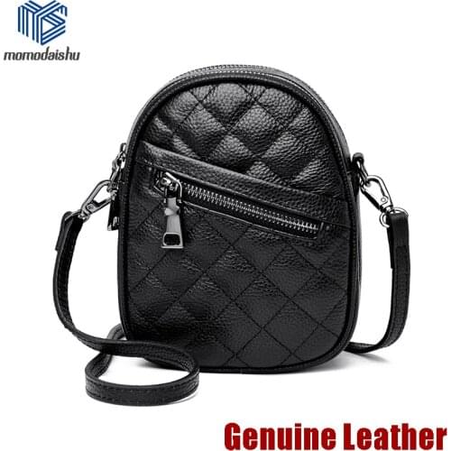 2021 Genuine Leather Ladies Shoulder Bag Luxury Small Phone Bag Female Messenger Purse Women Designer Mini Crossbody Bags
