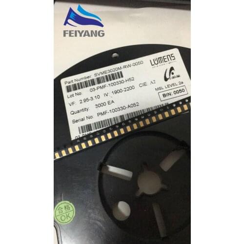 1000pcs LUMENS LED Backlight 0.5W 3V 3020 3021 3022 Cool white LCD Backlight for TV TV Application SVME3020M-RW-0050