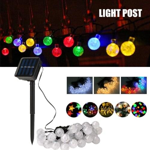 Solar Garlands 20 Led Outdoor Solar String Light 8 Modes Waterproof Fairy Lights for Garden Patio Gate Yard Party JDH88