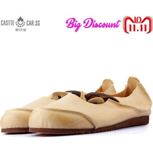 Genuine Cow Leather Casual Women Shoes Loafers Fashion Flats Breathable Driving Soft Leather Shoes for Women