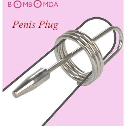 Penis Plug For Men Urethra Sound Dilator Metal Glans Stimulator Urethral Dilators Comrades Penis Plug Sex Toy For Men Sex Shop