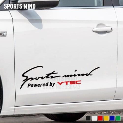 Sports Mind Vinyl Car Styling Automobiles Car Sticker Decal For Honda Civic TypeR Accord JDM Vtec Sohc Dohc mugen accessories