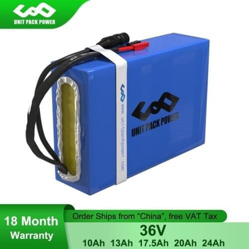 UPP Waterproof PVC Battery 36V 10.5Ah 13Ah 14.5Ah 17.5Ah 24.5Ah eScooter Battery for 500W 350W 250W Bafang TSDZ2 Conversion Kit