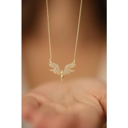 Womens Michael Model Gold Plated Silver Italian Necklace