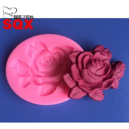 1pc Flowers Collection Cake Mold Silicone Fondant Soap Chocolate Decoration Mould Candy Jelly 3D Fondant Lace Mold MR92