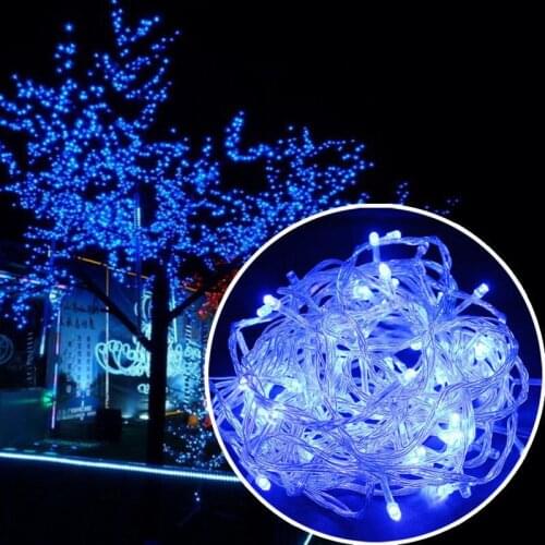 10M 100LEDs US Plug 110V String lights Fairy Garland Waterproof Decorative LED Lighting for Festival Street Outdoor Garden House