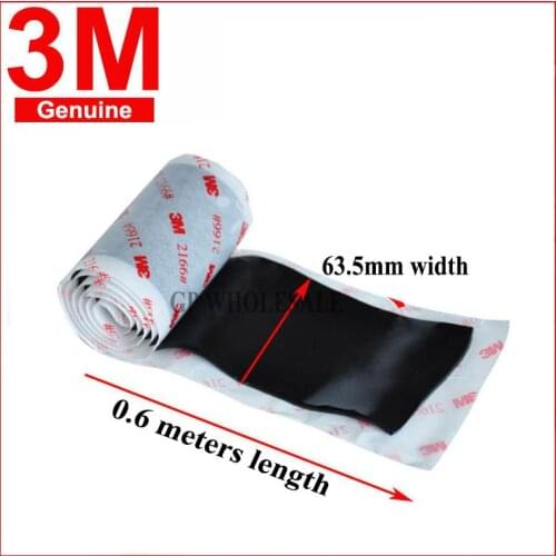 3M Butyl Rubber Tape 2166, Excellent weather resistance and waterproof, sealing performance black color 63.5mm width