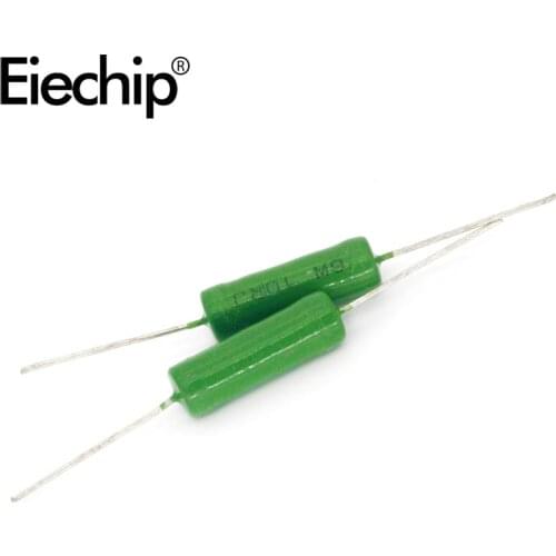 5PCS RX21 Wirewound resistor 6W 5% Resistance 0.1R 1R 2R 4.7R 10R 2K 7.5K 15K 22R 47R 100R 200R 470R 1K 1.5K 2.2K 4.7K 10K ohm