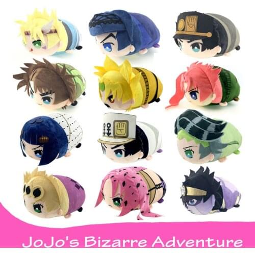 JoJos Bizarre Adventure Anime Johnny Joestars Kujo Jotaro Giorno Giovanna Cosplay Cute Plush Toy Soft Stuffed Pillow Doll