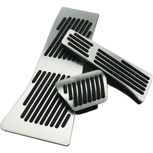 Car styling Aluminium Alloy AT LHD Accelerator Brake pedal Decoration Cover Trim case For BMW X5 X6 Series E70 E71 E72 F15