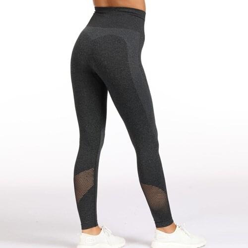 Seamless Leggings Women Push Up Workout Jeggings Bubble Butt Hollow Breathable Women Seamless Leggings For Fitness