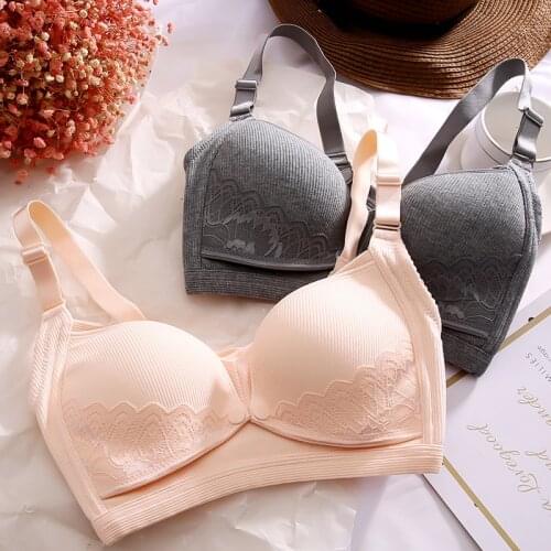 Breastfeeding bra pregnant womens underwear big size gathered bra prevent sagging maternity nursing bra