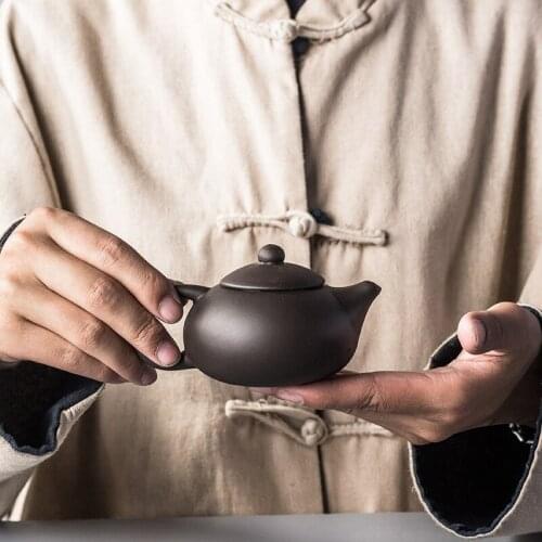 Purple Clay Teapot Kung Fu Chinese YiXing Tea Kettle Handmade Ceramic Small Tea Set Porcelain Drinkware Drop Shipping