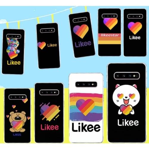 PENGHUWAN likee funny cat Cover Black Soft Shell Phone Case for Samsung S9 plus S5 S6 S7 edge S8 S10 plus