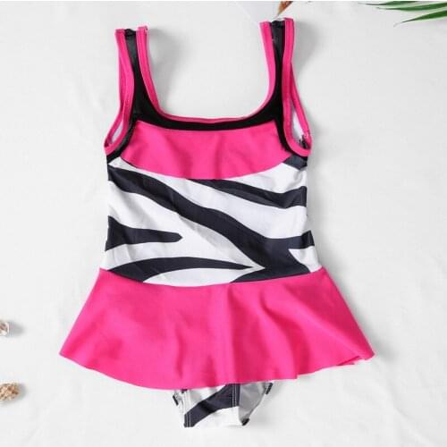 Childrens swimsuit, one-piece skirt with mesh, breathable, small and fresh girls' swimsuit XYY-185