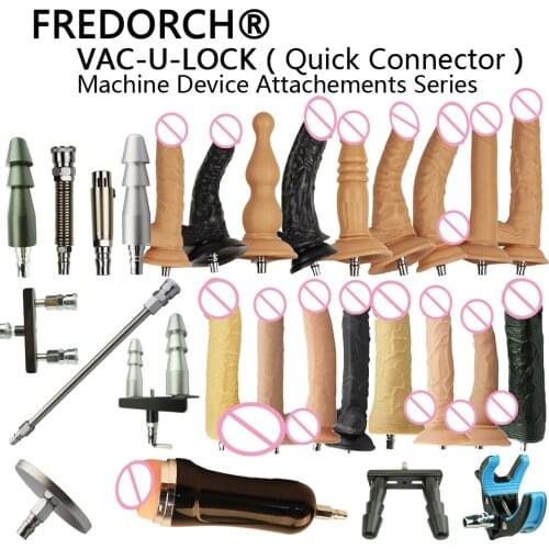 FREDORCH 19 Types Noiseless Premium Sex Machine F11 Attachment with Silicone Dildo for Women Love Machine Sex Product