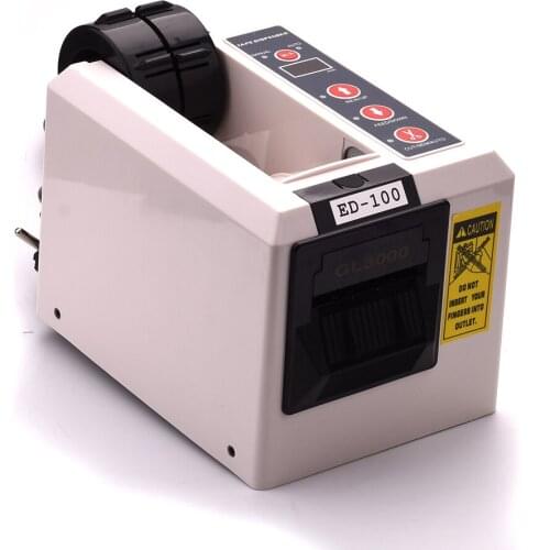 KNOKOO Digital Display ED-100 Automatic Tape Dispenser 7-50mm Wide 2 Rolls cut Packing tape cutter machine