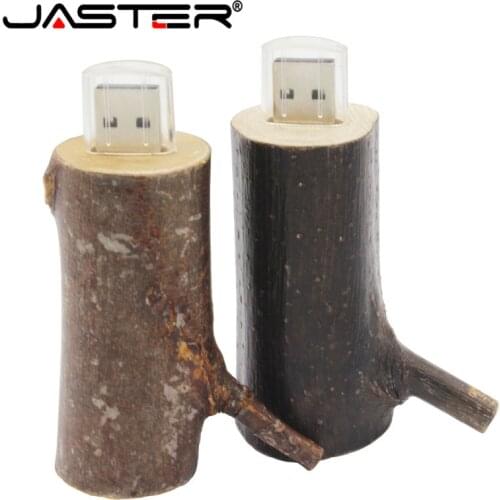 JASTER novetly usb flash drive natural Wooden model tree branch memory stick pendrive 4GB 8GB 16GB 32GB thumb drive usb