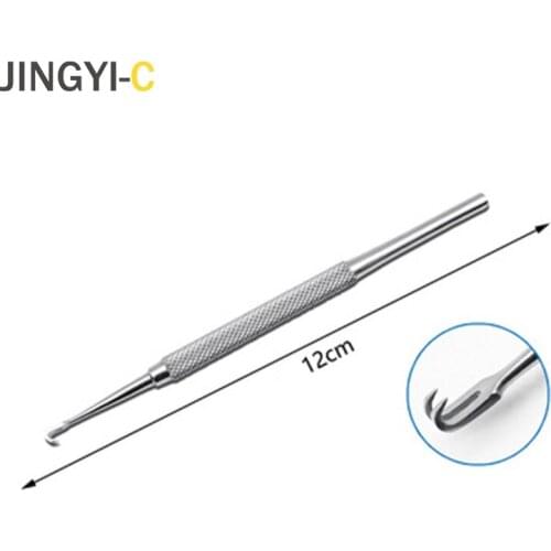 Stainless Steel Beauty Retractor Double Eyelid Double Head Surgical Hook Ophthalmic Cosmetic Plastic Surgery Instrument