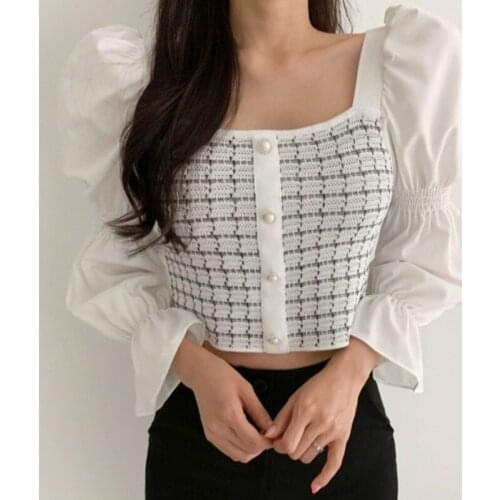 Блузки в клетку LLLmwybiao China At AliExpress