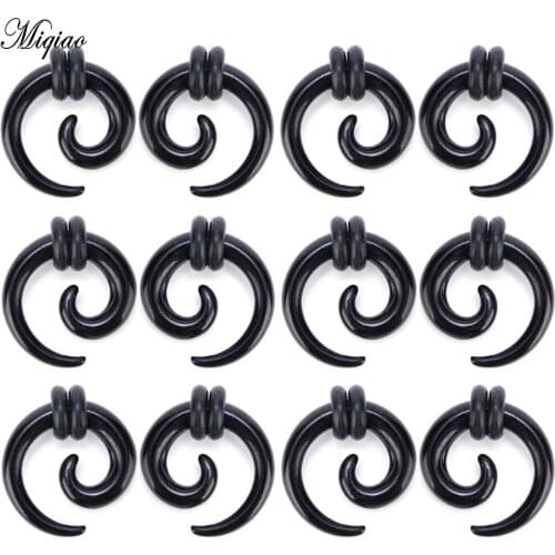 Miqiao 2 Pcs Hot Selling European and American Alternative Fashion Body Piercing Jewelry Acrylic Ear Pinna
