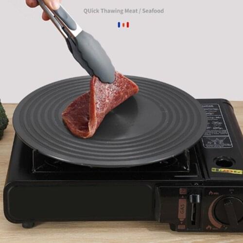 Multifunctional Thawing Tray Suitable For Fast Heat Conduction Round Thawing Plate Of Gas Stove Anti-burn