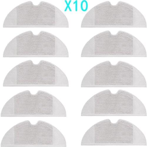 10pcs Mop Cloth Washable Accessories for Xiaomi Dreame F9 DreameF9 Dreame F 9 Robot Vacuum Cleaner Replacements Kits Parts