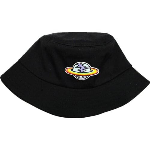 2021 Star Embroidery Cotton Bucket Hat Fisherman Hat Outdoor Travel Hat Sun Cap Hats for Men and Women 78