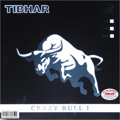 Hot Original Tibhar CRAZY BULL II Table Tennis Rubber Pimples In Pips-in Ping Pong Sponge Tenis De Mesa