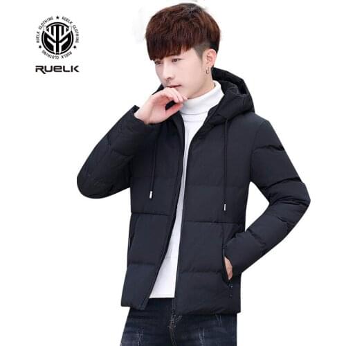 RUELK Men's Parkas With A Hood
