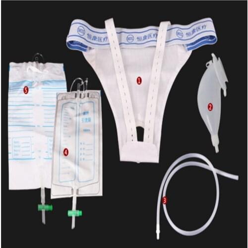 Urine Collector Medical Latex Sleeve Type Disposable Urine Bag 1000ML&2000ML Urine Collector with Urine