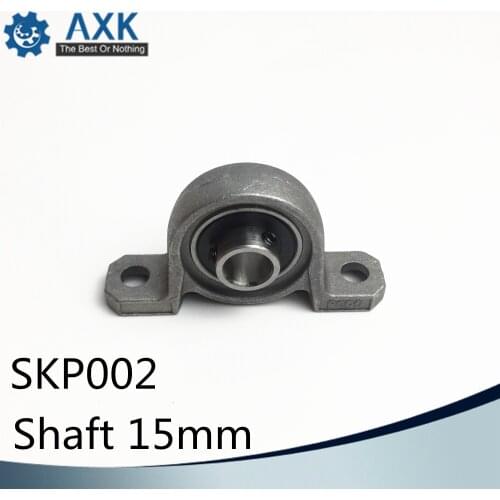 SKP002 Bearing Shaft 15mm ( 1 Pc ) SSKP002 Stainless Steel Pillow Block S KP002 15 mm BearingsAB