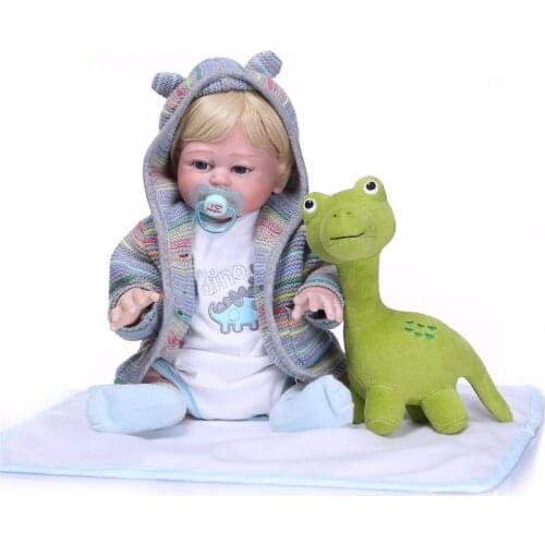 Super realistic big boy Doll Reborn Babies Doll For Girls 50 CM Realistic all silicone Alive Reborn Baby Doll For Kids plush toy