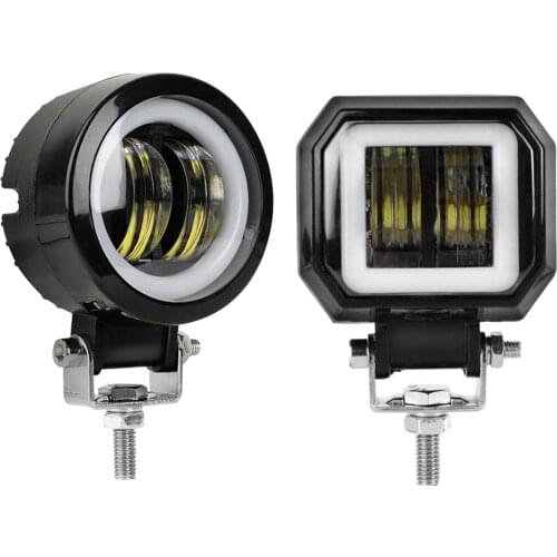 Off Road Driving Motorcycle Angel LED Spotlights Headlight Fog Lights, Efficient Heat Disspation