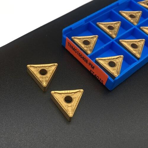 10PCS TNMG160408 PM FT4025 For Steel parts Turning Tool Carbide Inserts External Turning Tool Carbide Insert Lathe Cutter