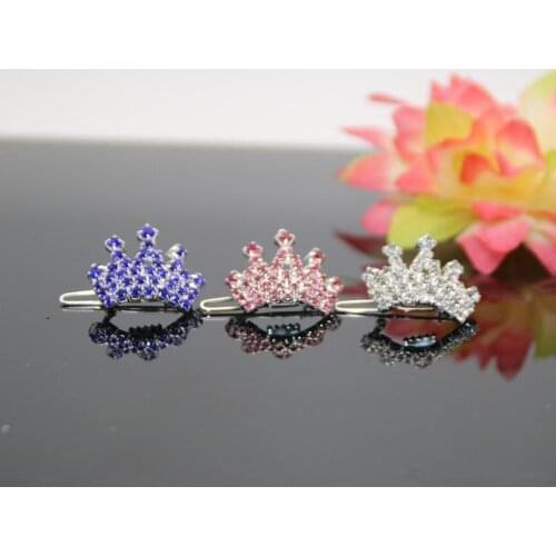 1 Piece High Quality Pet Dog Hair Decoration Lovely Dog Hairpin Small Crown Rhinestone Crown Tiara For Long Hair Dog