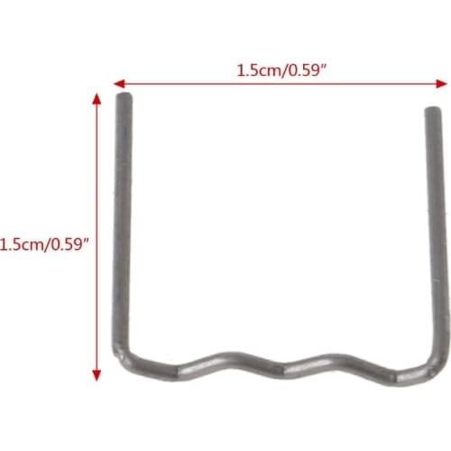 Y4UA 100Pcs Pre-cut Hot Flat Staples Wave Shape Plastic Stapler Repair Welder Tool