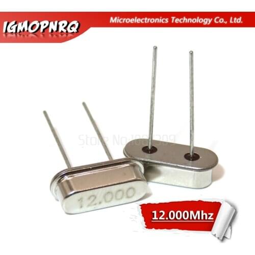 10PCS 12.000M 12.000Mhz 12 Mhz igMopnrq Quartz Crystal Resonator Passive Oscillator HC 49S New HC-49S