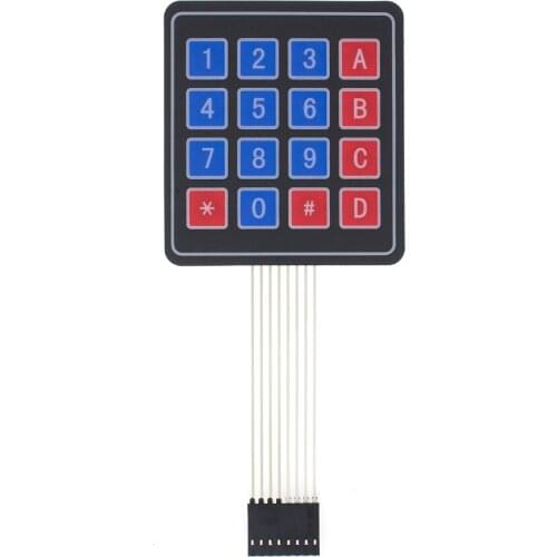 100pcs 4*4 Matrix Array/Matrix Keyboard 16 Key Membrane Switch Keypad