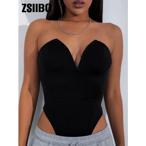 2021 womens jumpsuit sexy deep V chest one-piece tops female one-piece hot girlsOveralls for women festival clothing body