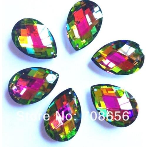 30pcs 38mm Crystal Prism Ornament Suncatcher Lamp chandelier Pendant,rainbow wedding romantic decoration