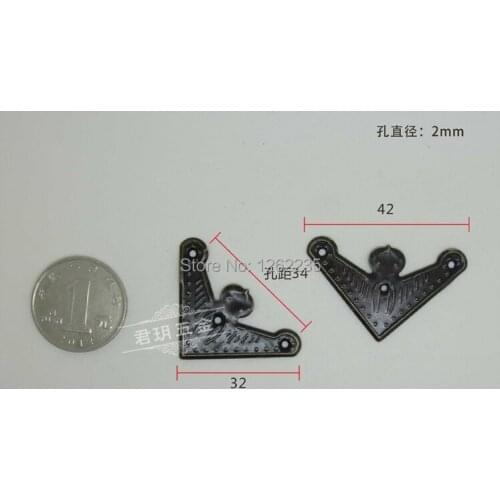 32 * 42mm antique wooden furniture hardware decorative fillet angle \ bat angle piece wholesale