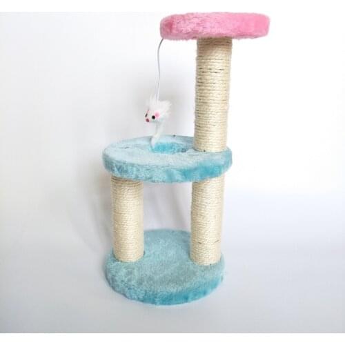 6 Set Cat Climbing Frame Small Platform Cat Scratching Post Tree Nest Grab Board Pet Interactive Toy