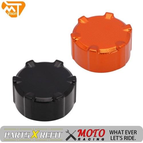 Motorcycle Accessories Orange Black Rear Brake Fluid Reservoir Cover Cap For KTM DUKE Adventure ADV 790 2018 2019
