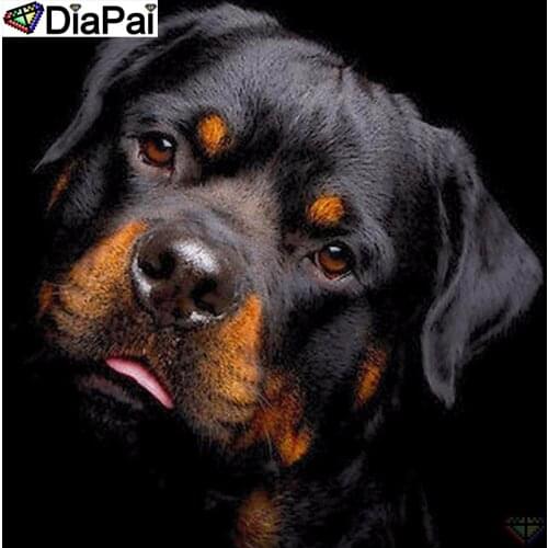 DiaPai 5D DIY Diamond Painting 100% Full Square/Round Drill "Animal dog" Diamond Embroidery Cross Stitch 3D Decor A22088