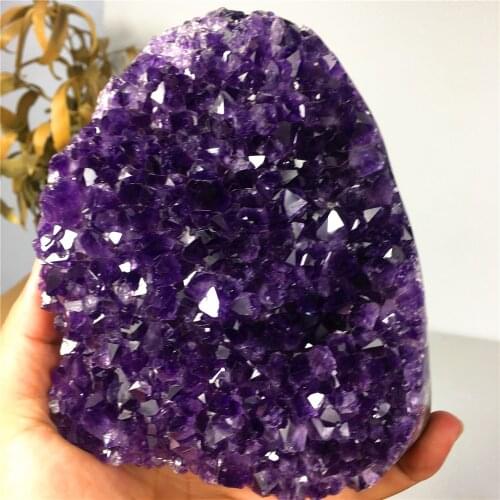 Amethyst Natural Cluster Raw Quartz Purple Crystal Healing Stones Home Decoration Crafts Gift Specimen