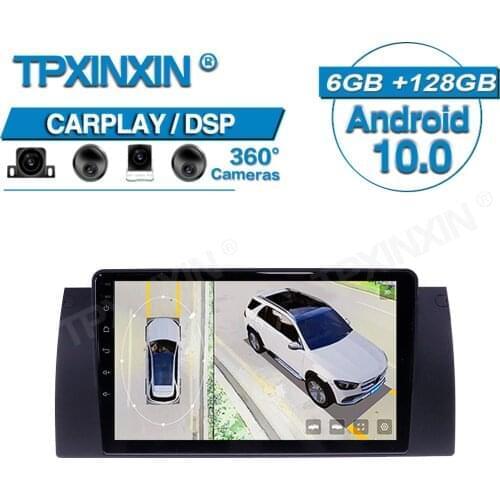 For BMW X5 E39 E53 1999+ Android Radio 360 HD Auto Surround View Camera Car Multimedia Player Radio GPS Navigtion Tape Recorder