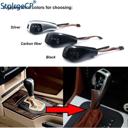 Auto Car LED Gear Shift Knob Shift Selector Lever for BMW 5 Series 2003 2005 2006 E60 Sedan Pre-LCI Pre-facelift Car Accessories