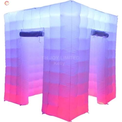Free shipping led lighting popular inflatable photo booth bounce tents for sale